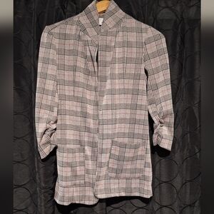 Candie's Plaid Jacket - Black, White, Red